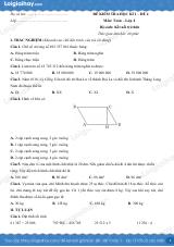 Đề kiểm tra học kì 1 Toán 4 Kết nối tri thức - Đề số 4
